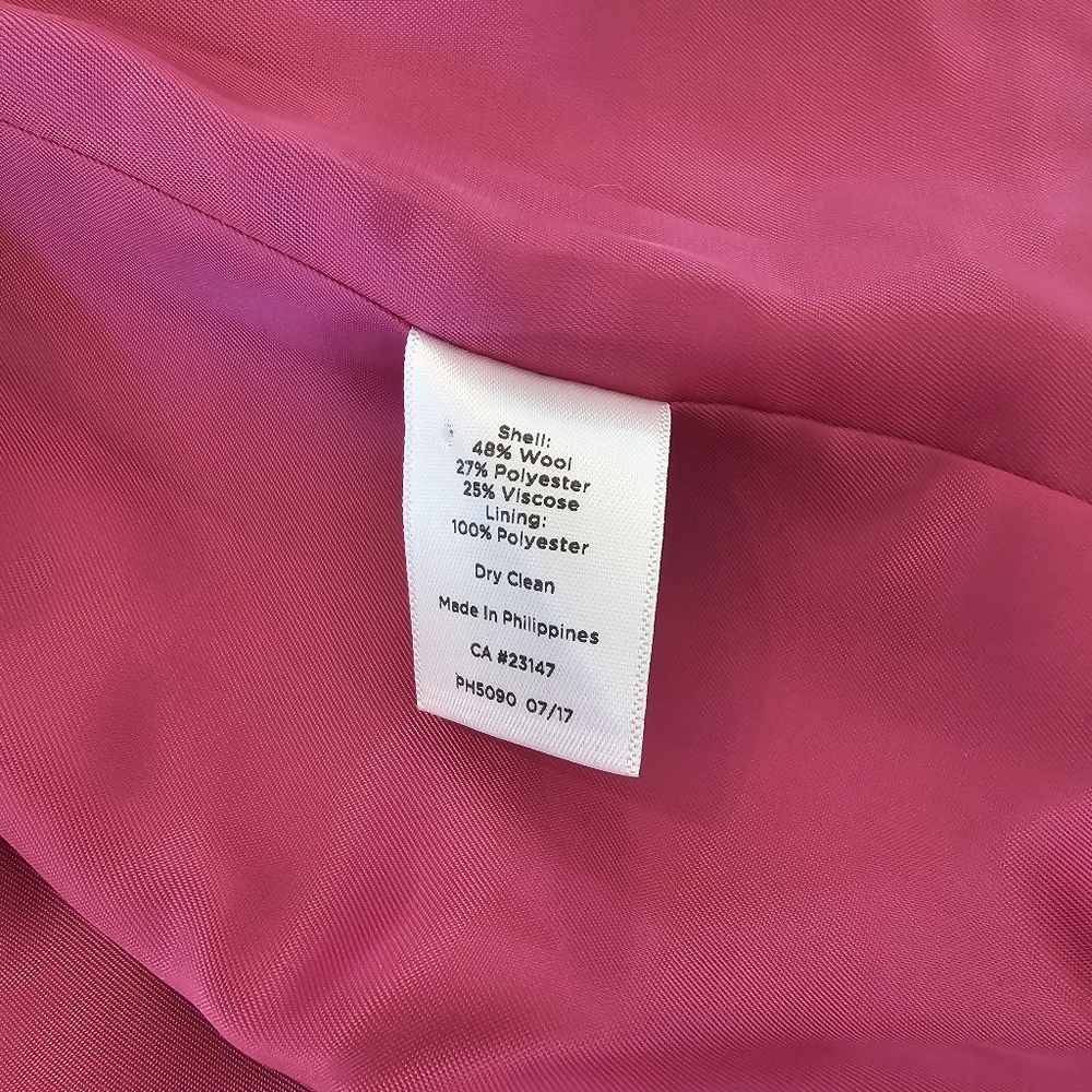 Talbots Pink Ruffle-Trim Blazer - Picture 8 of 8